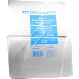 P. J. Dahlhausen WASCHHANDSCHUHE Flauschvlies 14,5x22 cm 50 St Handschuhe – Produktbild 1 von 1