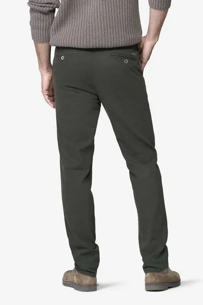 Meyer Meyer Chino mit Dehnbund, Grün (oliv), – Produktbild 4 von 4