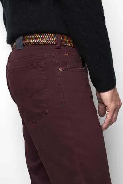 M 5 BY MEYER M 5 BY MEYER Five Pocket in Premium Satin, Burgund (rot), – Produktbild 7 von 7