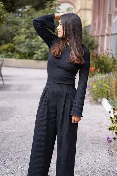 Vivien Joy Vivien Joy langer Strickpullover Lya, Black (schwarz), – Produktbild 4 von 4