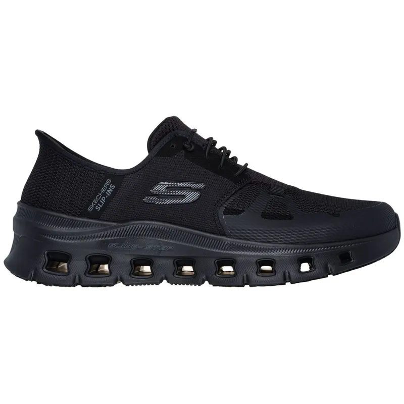 Skechers Skechers GLIDE-STEP PRO OB SR Berufsschuh Herren Slip-On ohne Schnüren Arbeitsschuh Air-Cooled - Memory Foam - Vegan - EN ISO 20347:2022+A1:2024, Schwarz, – Produktbild 1 von 8