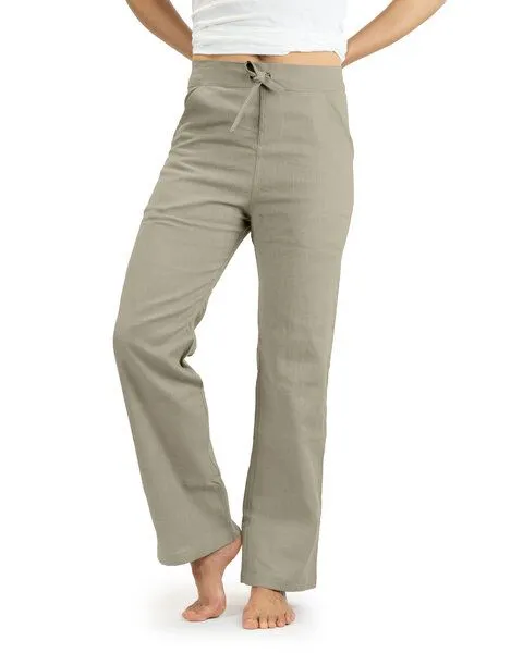SCHAZAD Leinenhose Essential Slim von SCHAZAD, Oliv, – Produktbild 1 von 4