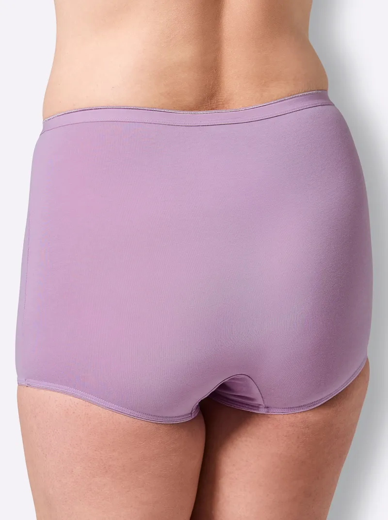 wäschepur Panty 2x orchidee + 2x taubenblau, 2x orchidee + 2x taubenblau, – Produktbild 3 von 3