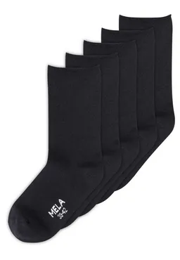 MELA MELA Socken Rollsaum Socken 5 Paare Frei von Polyester und Polyamid – Produktbild 1 von 1