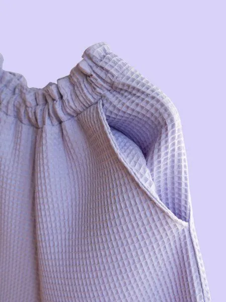 Ecostories Ecostories weite Hose Waffel, Flieder, – Produktbild 4 von 4