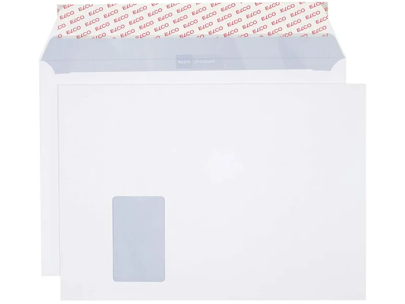 Elco 50 ELCO Office Versandtaschen, in Shop-Box, DIN C4, mit Haftklebung, mit Fenster – Produktbild 2 von 3