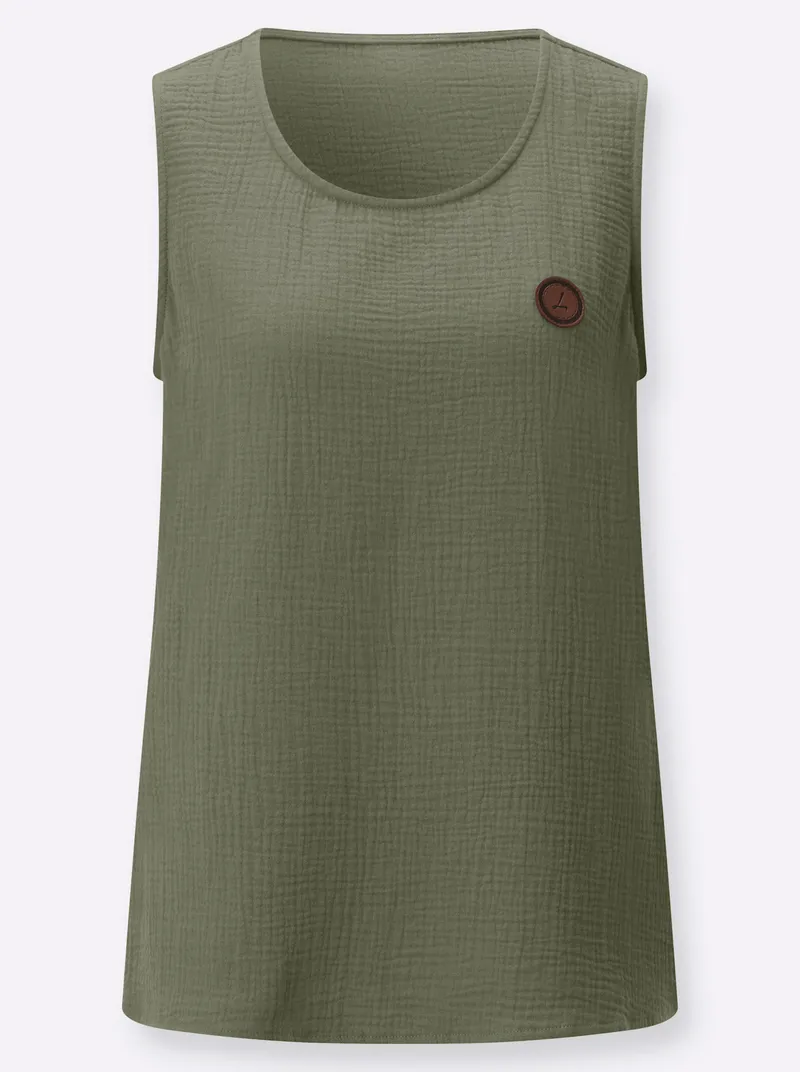 Witt Blusentop khaki, Khaki, – Produktbild 1 von 2