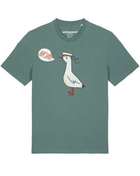 watapparel watapparel T-Shirt Unisex Moin Seagull, Green bay, – Produktbild 1 von 3