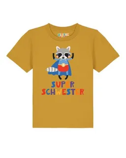 watabout.kids watabout.kids T-Shirt Kinder Waschbär Superschwester – Produktbild 1 von 1