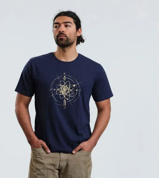 Gary Mash GARY MASH T-Shirt Navigator aus Biobaumwolle, Dunkelblau (blau), – Produktbild 1 von 3