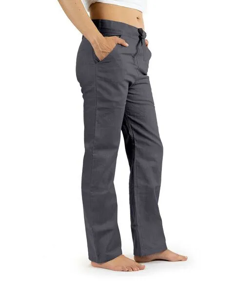 SCHAZAD Leinenhose Essential Slim von SCHAZAD, Anthrazit, – Produktbild 2 von 4