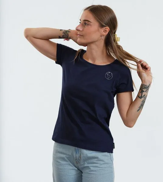Gary Mash GARY MASH Shirt Taylor Miniprint Erde aus Biobaumwolle, Dunkelblau (blau), – Produktbild 3 von 4
