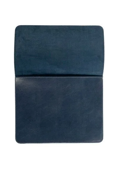 GREVIRO GREVIRO Tablet Tasche aus Kaktusleder (vegan) - für iPad Pro / iPad Air / Surface / Galaxy Tab, Blau glatt, – Produktbild 3 von 4