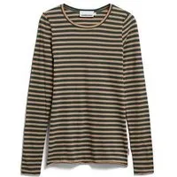 ARMEDANGELS ARMEDANGELS EINIAARA STRIPES Damen Longsleeve aus Bio-Baumwolle, Amberwood-midnight reef, – Produktbild 1 von 1
