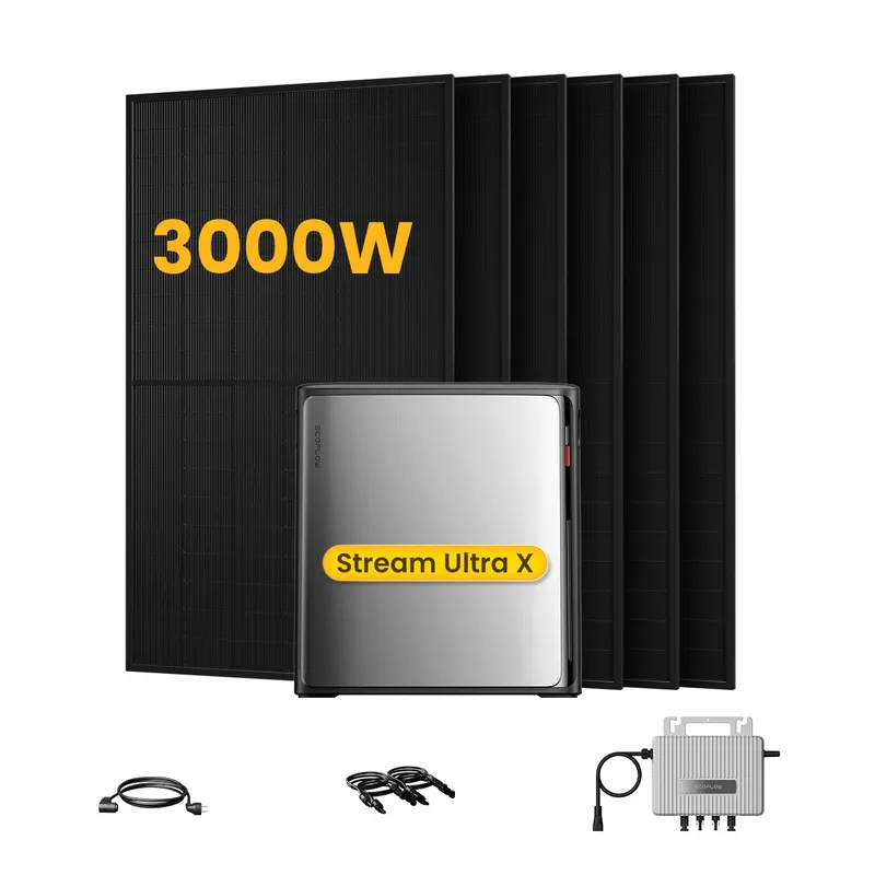 EcoFlow EcoFlow Stream Ultra X, Solaranlage mit Speicher, mit 6 x 500W Bifazialen Solarmodulen, by Powerness - Stream Ultra X | 3840Wh / ohne Zubehör / Selbstabholung – Produktbild 1 von 1