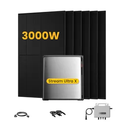 EcoFlow EcoFlow Stream Ultra X, Solaranlage mit Speicher, mit 6 x 500W Bifazialen Solarmodulen, by Powerness - Stream Ultra X | 3840Wh / ohne Zubehör / Standardversand – Produktbild 1 von 1