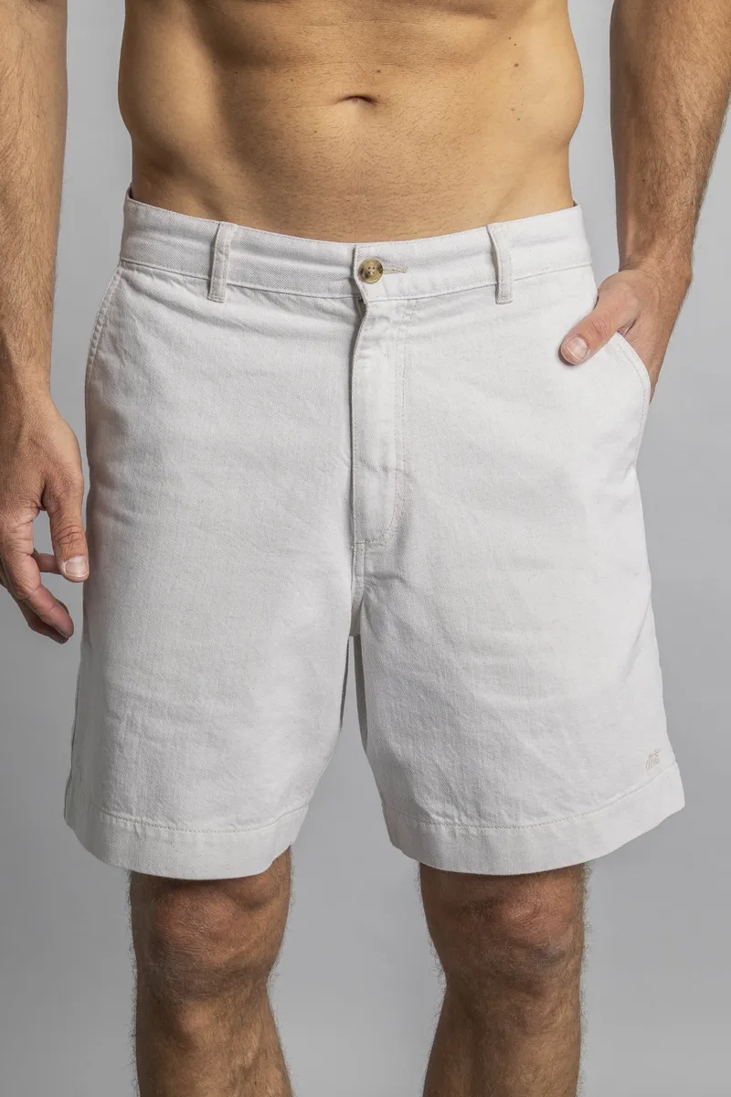 DIRTS DIRTS Herren vegan Kurze Bermudas Ungefärbt Beige, Beige, – Produktbild 3 von 3