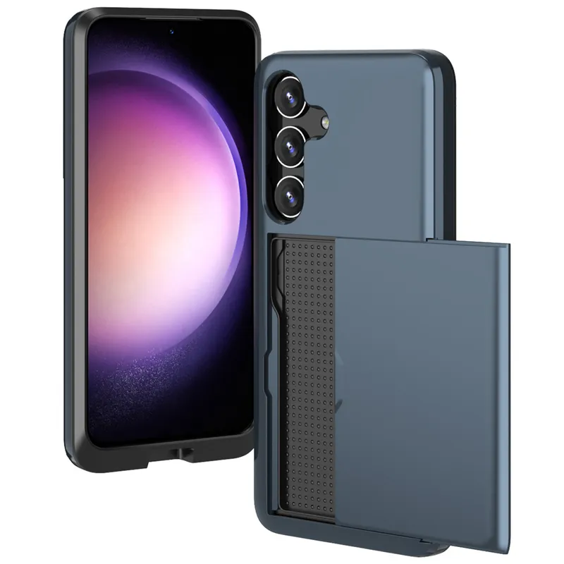 imoshion imoshion Backcover mit Kartenfach für das Samsung Galaxy S24, Dunkelblau, – Produktbild 1 von 1