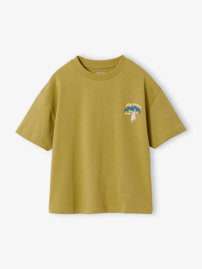 Vertbaudet Jungen T-Shirt mit Grafikdruck kümmel, Kümmel, – Produktbild 3 von 4