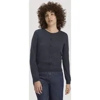 hessnatur hessnatur Strickjacke Regular aus TENCEL Lyocell mit Bio-Baumwolle, Marine, – Produktbild 1 von 1