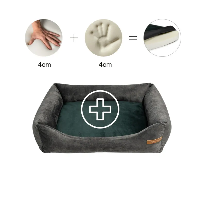 Rexproduct Rexproduct Otto Orthopädisches Hundebett Grau S-XL dunkelgrün L – Produktbild 1 von 3