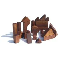 BAGHI BAGHI Holz-Bauklötzchen aus upcycling Akazienholz – Produktbild 1 von 1