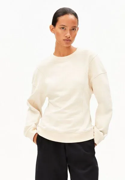 ARMEDANGELS ARMEDANGELS UN-WASTED BARREL Damen Sweatshirt aus Baumwoll-Mix, Undyed-cinnamon dust, – Produktbild 1 von 4