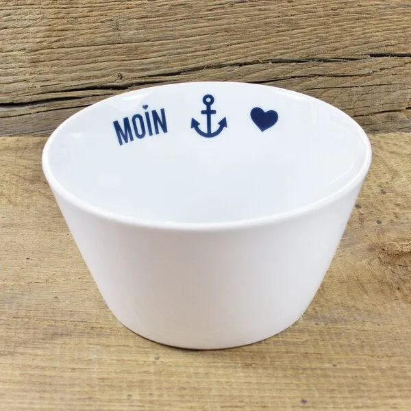 Bow & Hummingbird Bow & Hummingbird Porzellanschale Moin-Anker-Herz – Produktbild 1 von 3