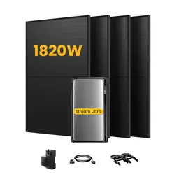 EcoFlow EcoFlow Stream Ultra, All-in-One Speicher für Balkonkraftwerke, mit 4 x 455 Bifaziale Solarmodule, by Powerness - Stream Ultra | 1920Wh / 1 x Smart Meter / Selbstabholung – Produktbild 1 von 1