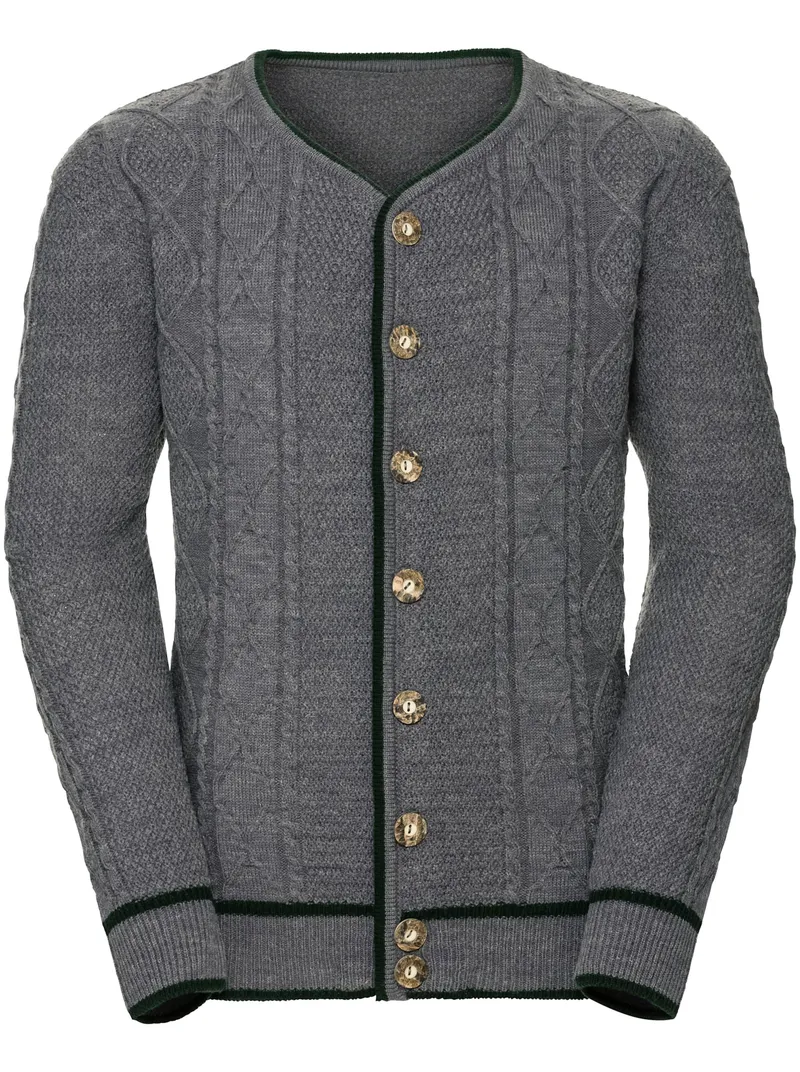 marco donati Strickjacke grau-meliert, Grau-meliert, – Produktbild 1 von 2