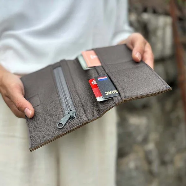 BOWLEANIES TASCHEN BOWLEANIES TASCHEN Mittelgroßer Geldbeutel, Dunkelgrau, – Produktbild 2 von 4