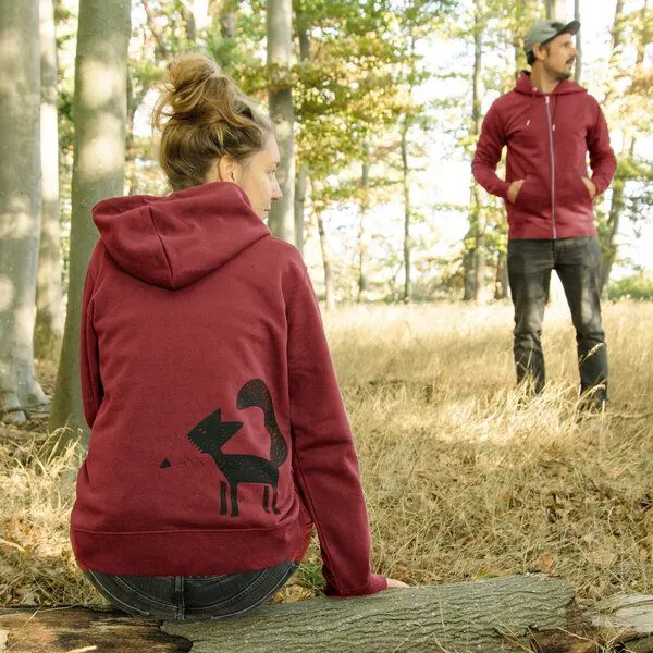 Cmig Cmig Franzi Fuchs Kapuzenjacke unisex, Burgundy (rot), – Produktbild 1 von 4