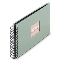 Hama Hama Spiral-Album "Fine Art", 24x17 cm, 50 schwarze Seiten, Salbei – Produktbild 1 von 1
