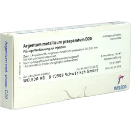 Weleda WELEDA ARGENTUM METALLICUM praeparatum D 20 Ampullen 8 St Ampullen – Produktbild 1 von 1