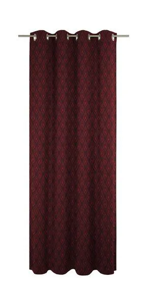 Nature by Adam Nature by Adam Vorhang aus 100% Bio-Baumwolle - Made in Germany - Feathers, Rot, – Produktbild 2 von 7