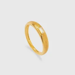 fejn jewelry fejn jewelry Ring 'sparkle riffle' - geriffelt mit Zirkonia – Produktbild 1 von 1