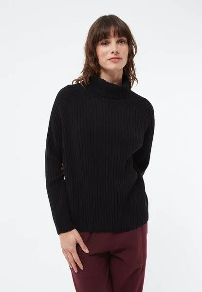 Givn Berlin Givn Berlin Strickpullover GBCASSIA mit Rollkragen aus recyceltem Wollgemisch, Black, – Produktbild 1 von 4