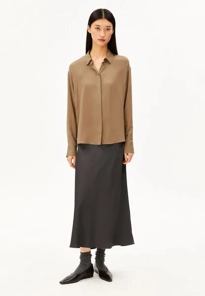 ARMEDANGELS ARMEDANGELS LARISAANA Damen Bluse aus LENZING ECOVERO Viskose, Amberwood, – Produktbild 4 von 4