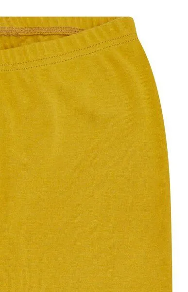 loud + proud loud + proud Kinder Feinripp Legging, GOTS-zertifiziert, Curry(gelb), – Produktbild 1 von 2