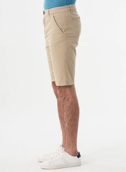 ORGANICATION ORGANICATION Slim Chino-Shorts aus Bio-Baumwolle, Beige, – Produktbild 3 von 3