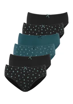 petite fleur by Lascana Jazz-Pants Slips schwarz, petrol – Produktbild 1 von 1