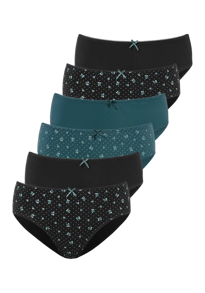 petite fleur by Lascana Jazz-Pants Slips schwarz, petrol, Schwarz, petrol, – Produktbild 1 von 3