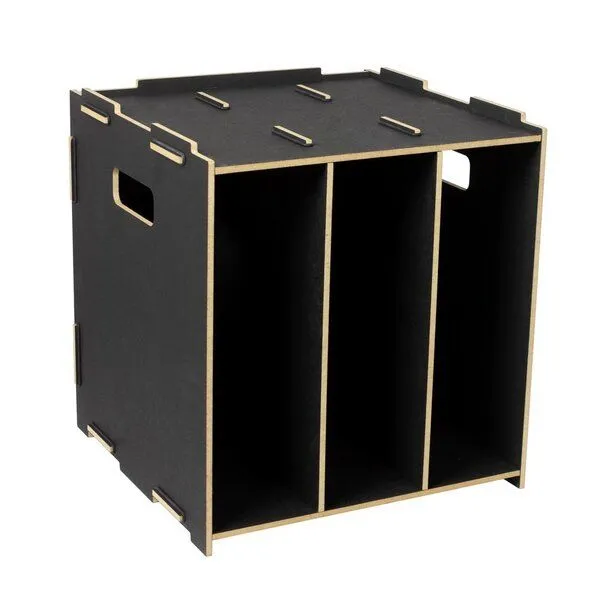 WERKHAUS WERKHAUS Medienbox LP (stapelbar), Dunkelrot, – Produktbild 4 von 4