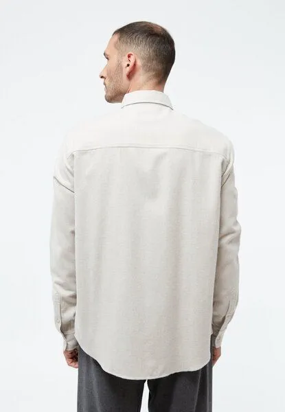 Givn Berlin Givn Berlin Flanellhemd GBJOHN in lockerer Passform, Beige, – Produktbild 3 von 4