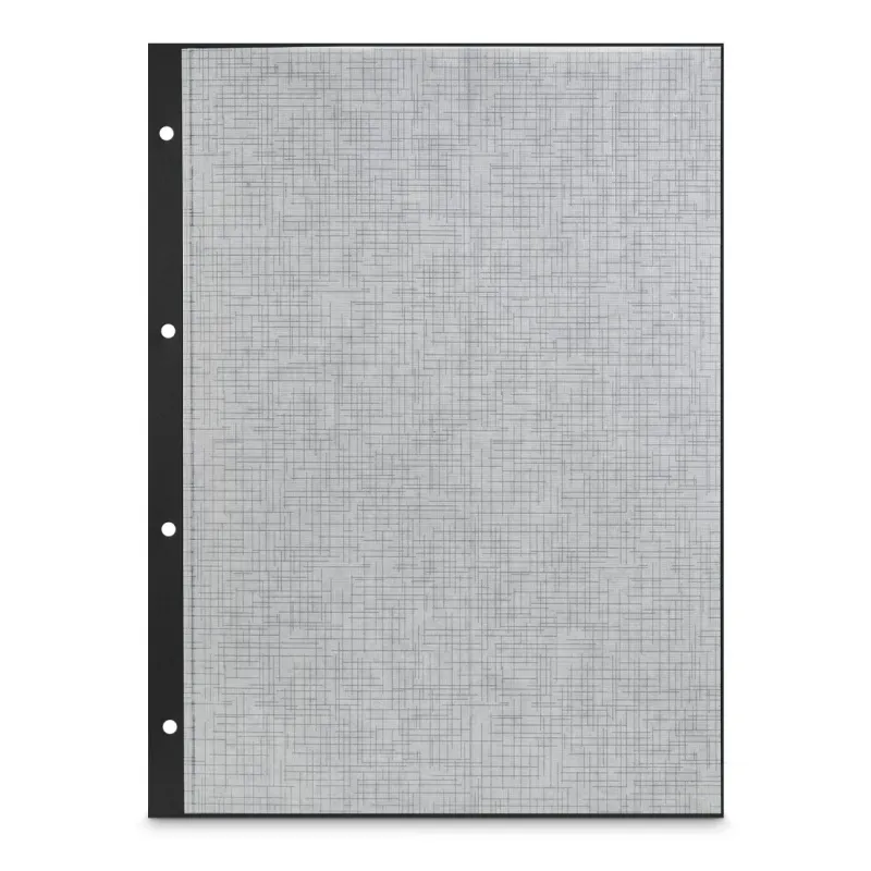 Hama Hama Fotokarton mit Pergamin, 23,3x31 cm, gelocht, 25 Blatt, Schwarz – Produktbild 1 von 3