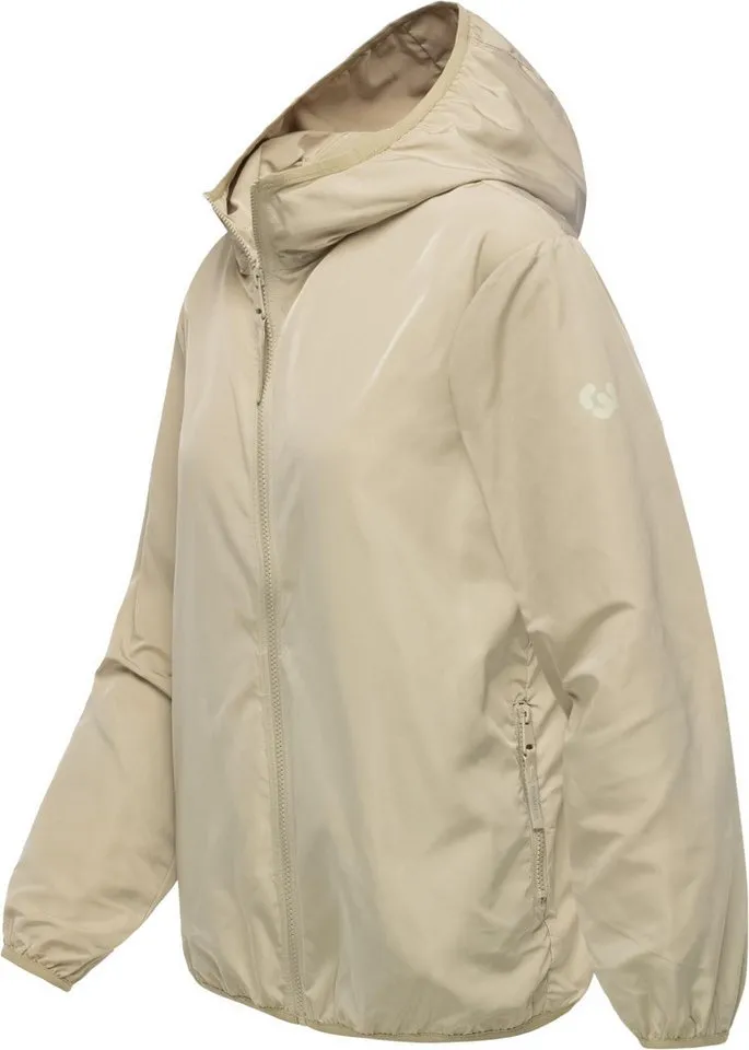 ragwear ragwear Outdoorjacke Vinzie C Extraleichte Übergangsjacke mit Kapuze, Beige|braun, – Produktbild 3 von 4