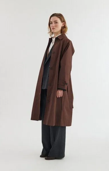 Basic Apparel Basic Apparel Übergangsjacke GISE aus Bio-Baumwolle und recyceltem Polyester, Braun-chicory-coffee, – Produktbild 2 von 3