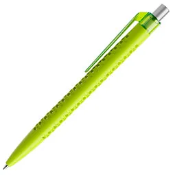 prodir prodir® Kugelschreiber QS40 PMT Air, blaue Mine, gelbgrün/silber satiniert – Produktbild 1 von 1