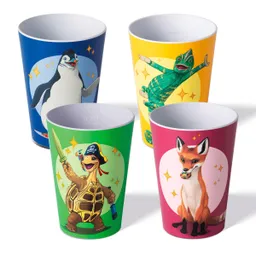 AWAVE AWAVE Die Schule der Magischen Tiere Trinkbecher 250 ml rPET Set 4-teilig, mit Eichstrich – Produktbild 1 von 1