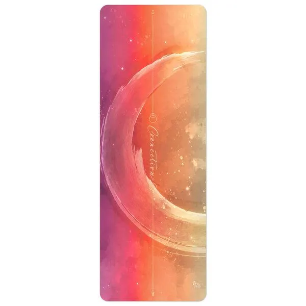 ReYoga ReYoga ENERGY 4mm Yogamatte für dynamisches Yoga, Mind connection (rot-orange), – Produktbild 1 von 4